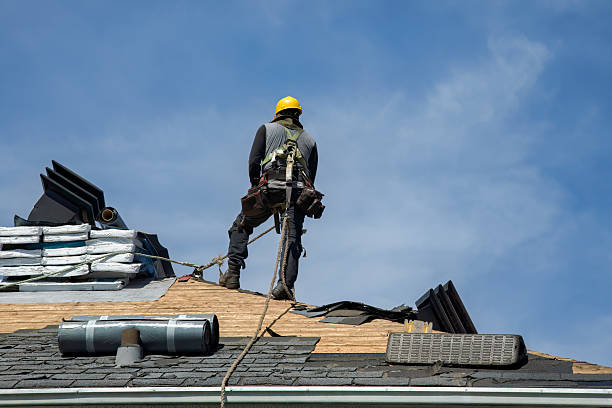 Professional Gutter Installation technician working in Highwood, IL